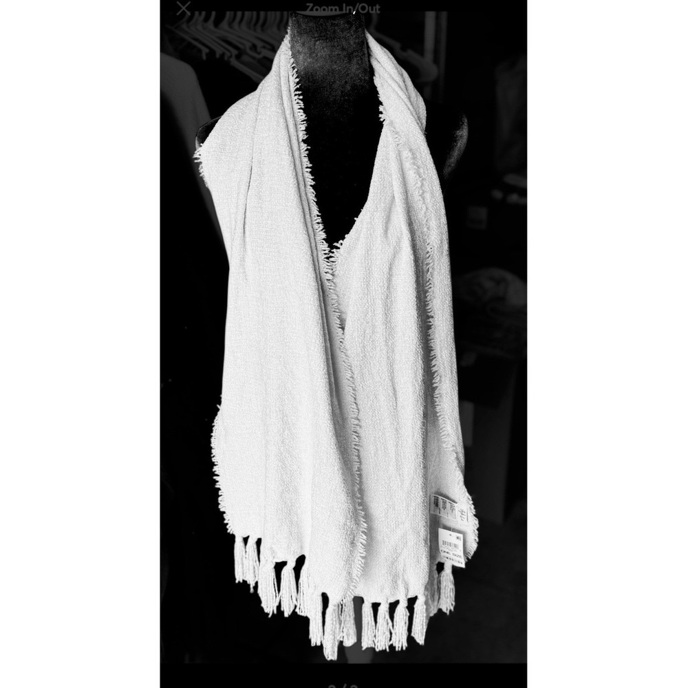 Style & Co Women's Fringe-Trim Chenille Scarf, 64"L x 13"W Fringe trim